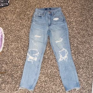 Aeropostale Distressed Mom Jeans, 000